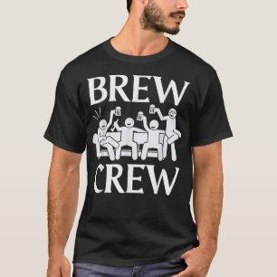 Brew Crew Groom Squad Wedding Party Trauzeuge Groo T-Shirt
