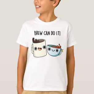 Brew kann es lustig Kaffee Pub T-Shirt