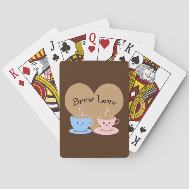 Brew Liebe! Kaffeetassen Spielkarten (Rückseite)