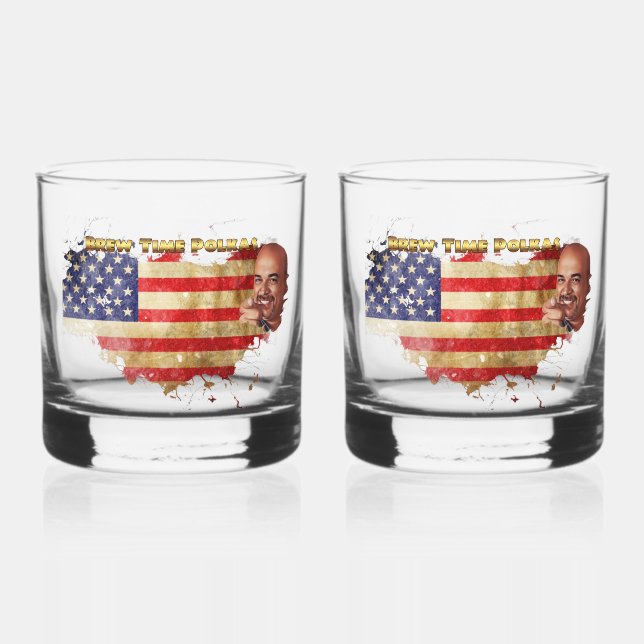 Brew Time Polkas Whiskey Glass Whiskyglas (Vorderseite)