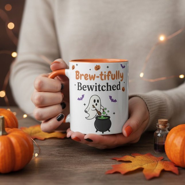 Brew-zitternd Niedlich Ghost-Halloween-Kaffee Tasse (Von Creator hochgeladen)