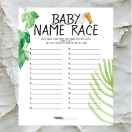 Brewery Baby - Color - Baby Shower Name Race Game