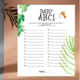 Brewery Baby - Colour - Baby Shower Baby ABCs Game