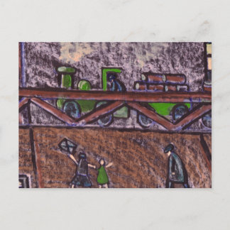 BREWERY TRAIN POSTKARTE