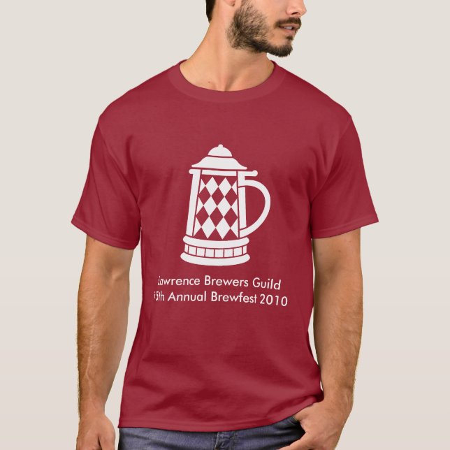 Brewfest 2010 voll vorderer Entwurf im Weiß T-Shirt (Vorderseite)