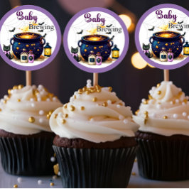 Brewing A Baby  Runder Aufkleber