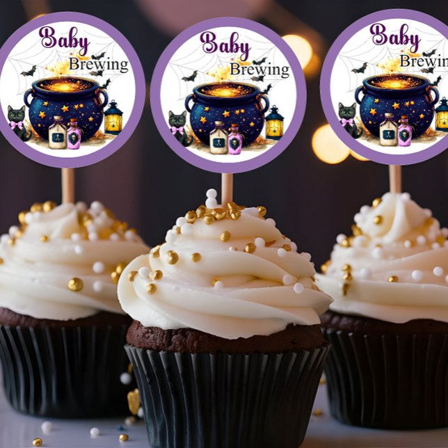 Brewing A Baby  Runder Aufkleber (Von Creator hochgeladen)