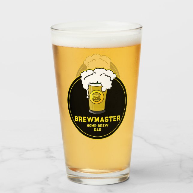 Brewmaster Beer Zuhause-brew Vater Glas (Vorne (Gefüllt))