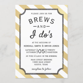 Brews et I Do's Brewery Theme Faire-part de mariag