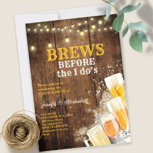 Brews vor der "I Do"-Engagement-Partei Einladung