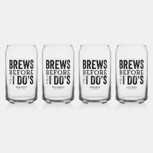 Brews vor I Do's Bachelor Party Spaß Dosenglas