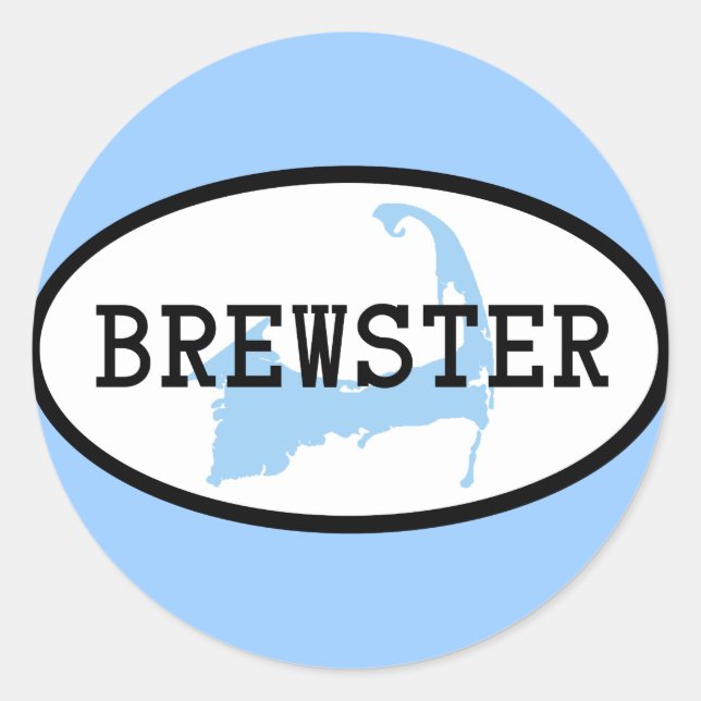 Brewster-Aufkleber Runder Aufkleber (Vorderseite)
