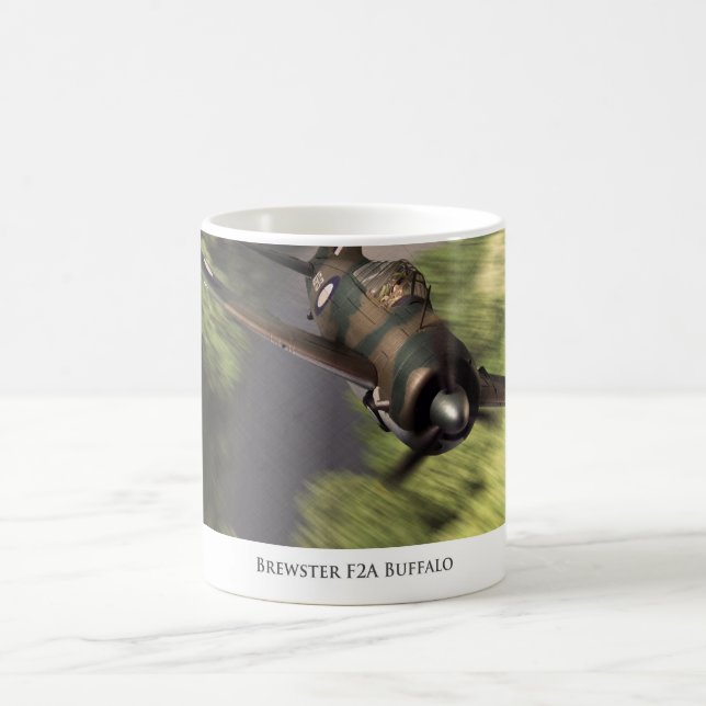 "Brewster F2A Buffalo"mug Kaffeetasse (Mittel)