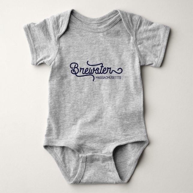 Brewster Massachusetts Baby Bodysuit Baby Strampler (Vorderseite)