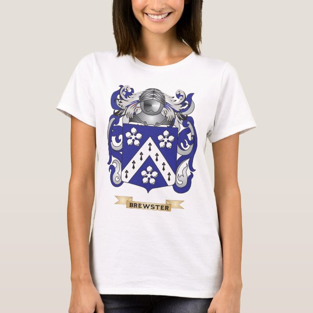 Brewster Wappen (Familienwappen) T-Shirt (Vorderseite)