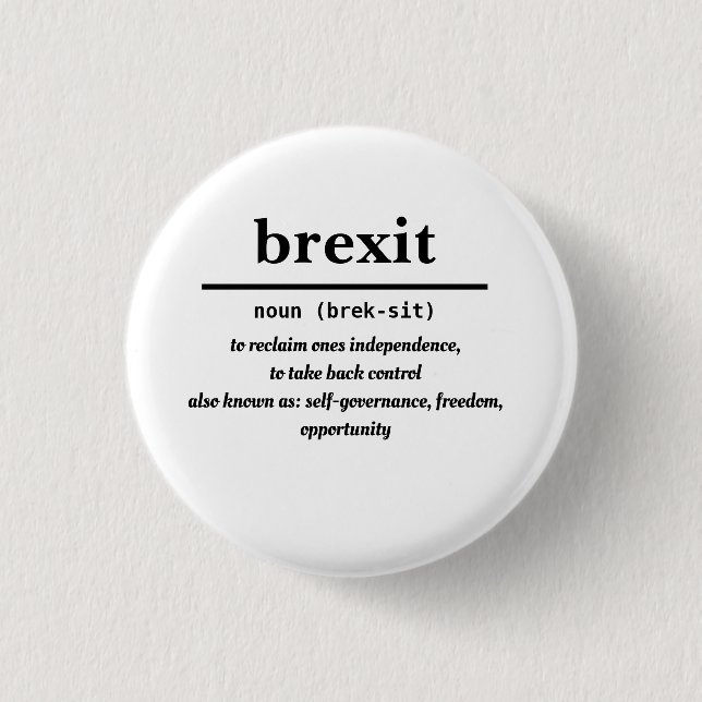 brexit Abzeichen Button (Vorderseite)