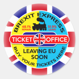 Brexit-Aufkleber Runder Aufkleber