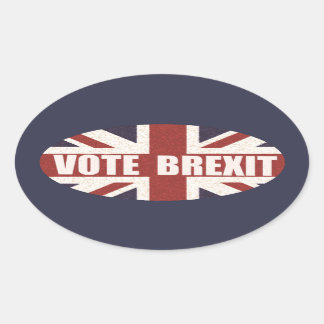 Brexit-Aufkleber wählen Ovaler Aufkleber