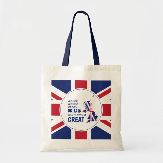 BREXIT Britain Always Great UNION JACK Patriotic Tragetasche (Vorne)