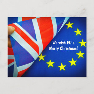 Brexit-Memorabilitäten für ein wichtiges Ereignis Postkarte