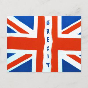 Brexit-Memorabilitäten für ein wichtiges Ereignis Postkarte