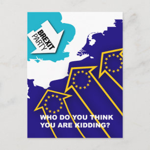 Brexit-Party-Vater-Armee Postkarte