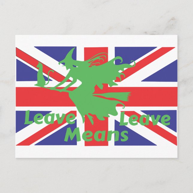 Brexit Postkarte (Vorderseite)