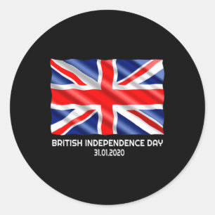 Brexit-Valentinstag Gif am Tag der britischen Unab Runder Aufkleber