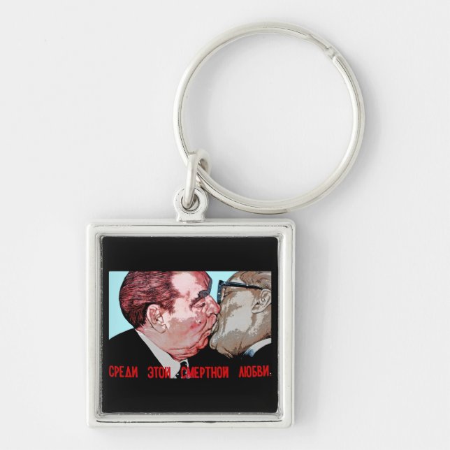Brezhnev- u. Honecker-Kuss, Ostseiten-Galerie, Schlüsselanhänger (Vorne)