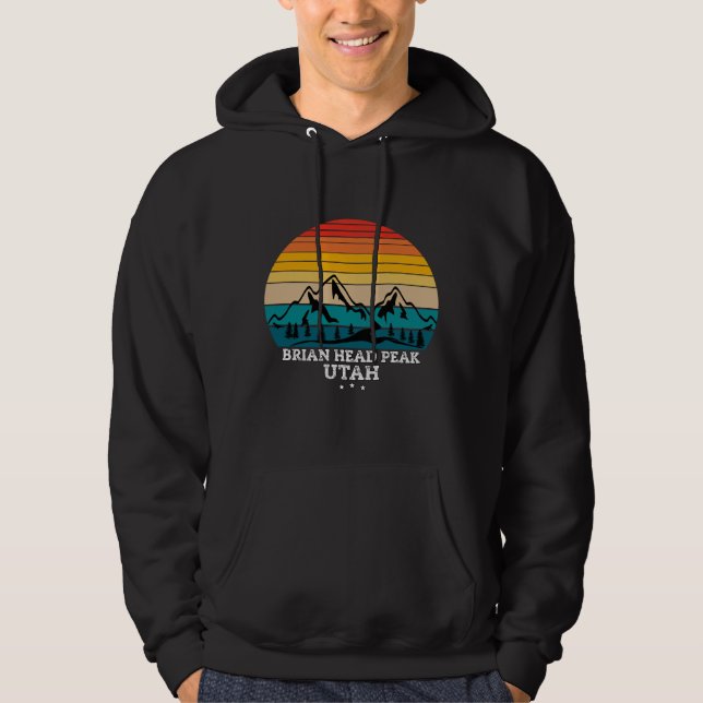 BRIAN HEAD PEAK UTAH HOODIE (Vorderseite)