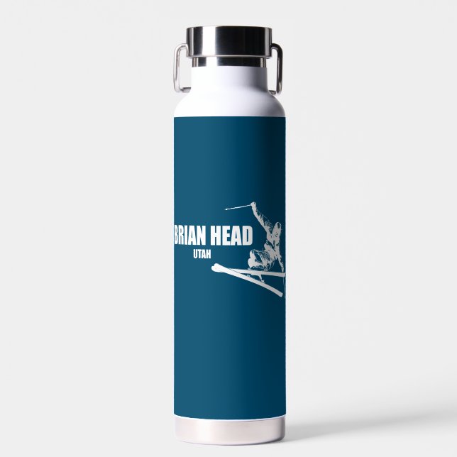 Brian Head Resort Utah Skier Trinkflasche (Vorne)