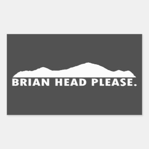 Brian Head Utah Bitte Rechteckiger Aufkleber