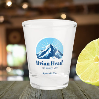 Brian Head Utah Landkreis Skigebiet Iron Schnapsglas