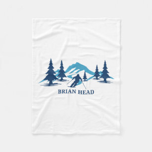 Brian Head Utah Ski Resort Skiing Skier _1 Fleecedecke