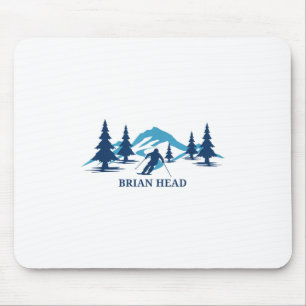 Brian Head Utah Ski Resort Skiing Skier _1 Mousepad