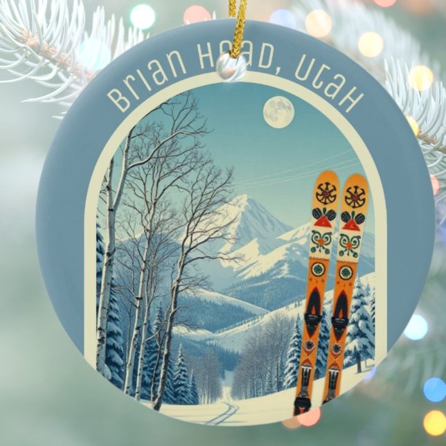 Brian Head Utah ski souvenir  Keramik Ornament (Von Creator hochgeladen)