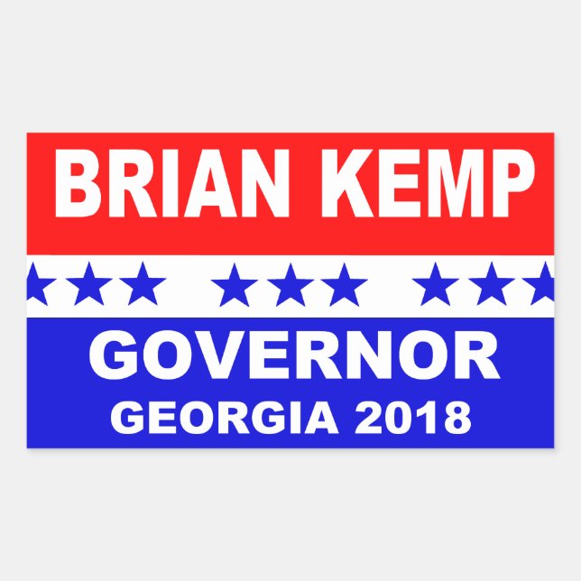 Brian Kemp Governor Georgia 2018 Sticker (Vorderseite)
