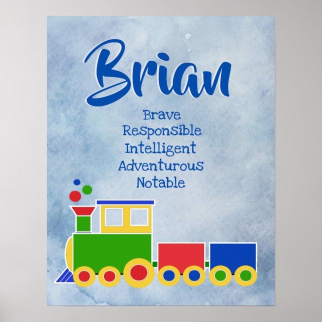 Brian Name Poster (Vorne)