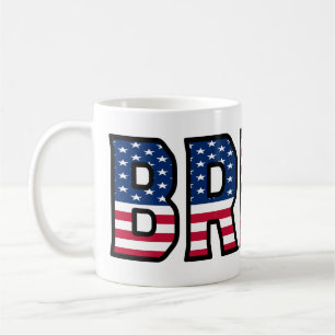Brian Name Vorname USA styled Tasse Kaffeetasse