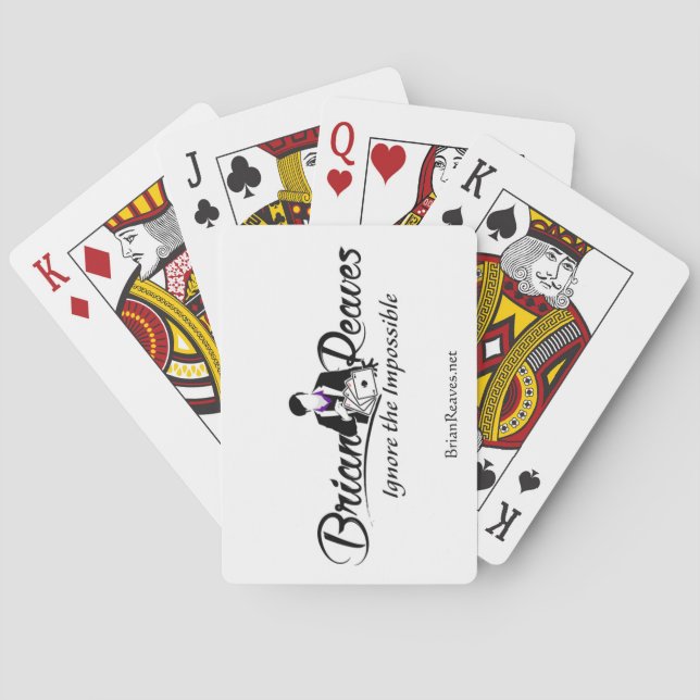 Brian Reaves Logo-Spielkarten mit Website Spielkarten (Rückseite)