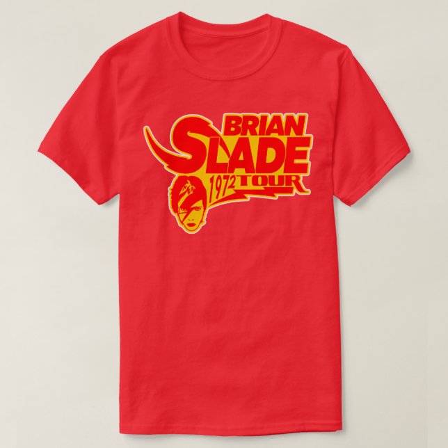Brian Slade 1972 Tour T-Shirt (Design vorne)