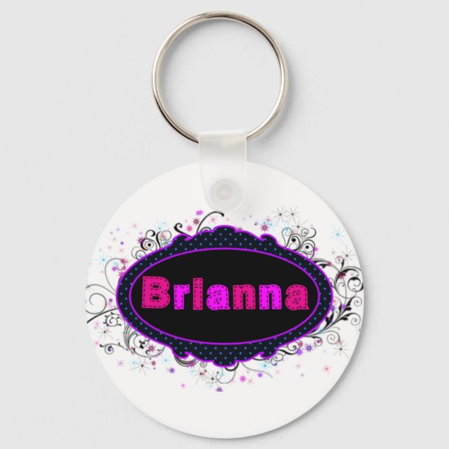 Brianna Namplate Schlüsselanhänger (Vorderseite)