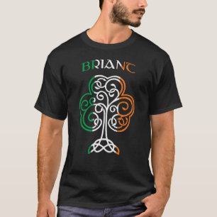 BRIANT Irish Name Kleeblatt Ireland Flaggenfamilie T-Shirt