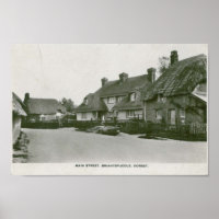 Briantspuddle, Dorset Vintager Postkartendruck