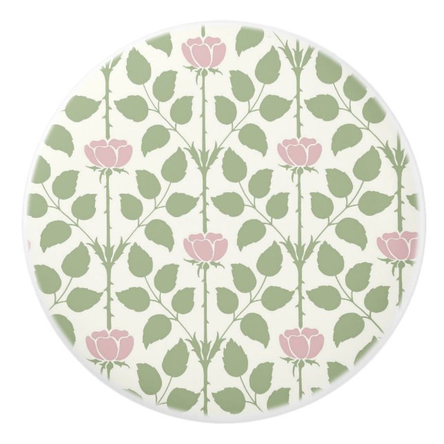 Briar Rose Keramik Knob Keramikknauf (Vorderseite)