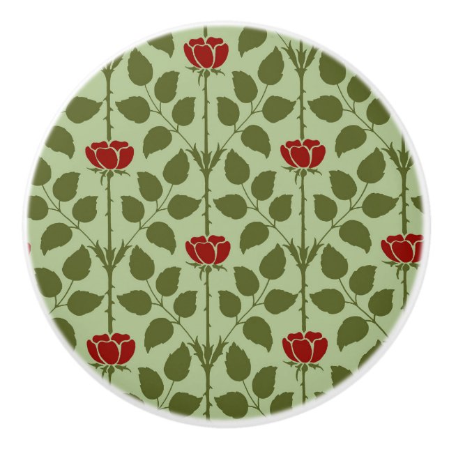 Briar Rose Keramik Knob Keramikknauf (Vorderseite)