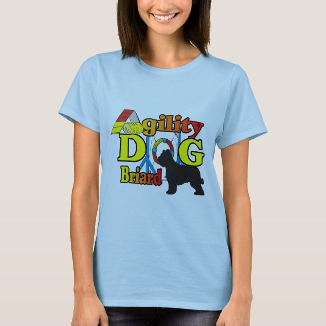 Briard Agility Shirts Geschenke (Vorderseite)