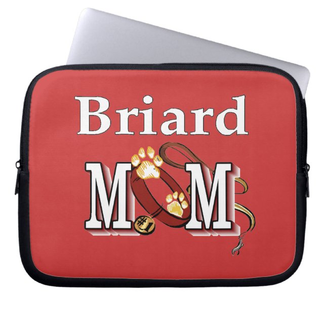 Briard Dog MAMA Laptopschutzhülle (Vorderseite)