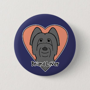 Briard Liebhaber Button