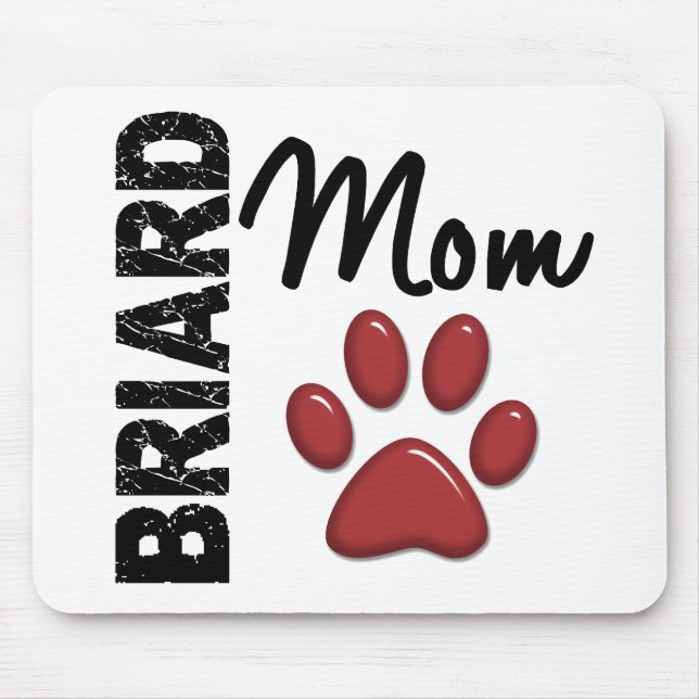 Briard Mama 2 Mousepad (Vorne)